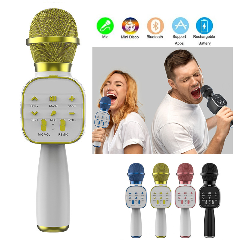 Kids Microphone Karaoke - DS813 Drahtlose Bluetooth Karaoke Mikrofon Handheld
