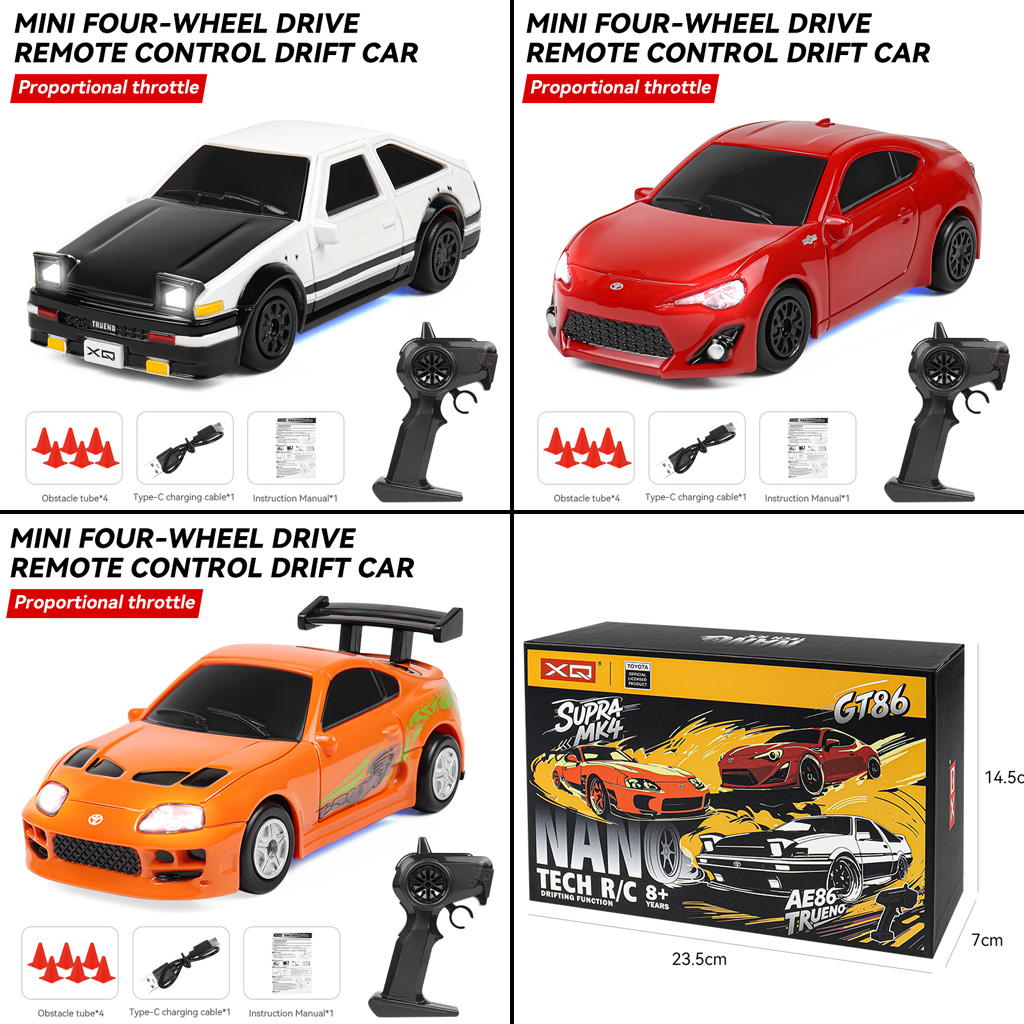 Kid Toys Ads - 2,4G RC Drift-Auto 1/64 4WD Ferngesteuertes