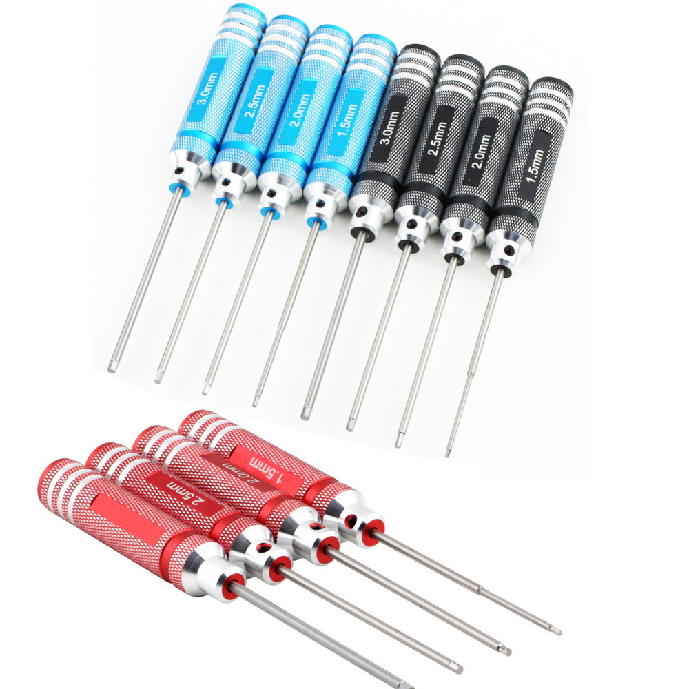 Tamiya Model Paint Set - RC Tools 4-teiliges Sechskant-Schraubendreher-Set, Titanbeschichtung, gehärtet,