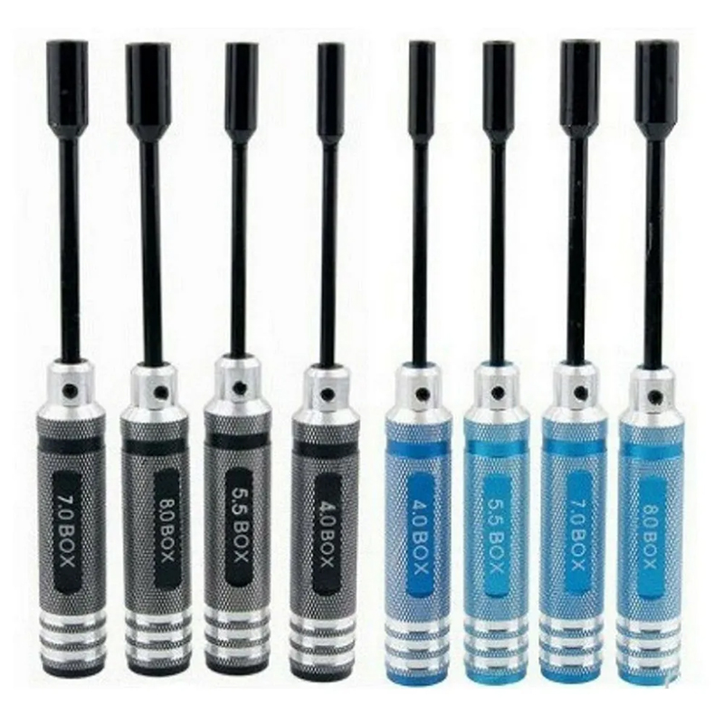 Tamiya Model Paint Set - Essential RC Hobby Tool, 4-teiliges Sechskant-Schraubendreher-Set,