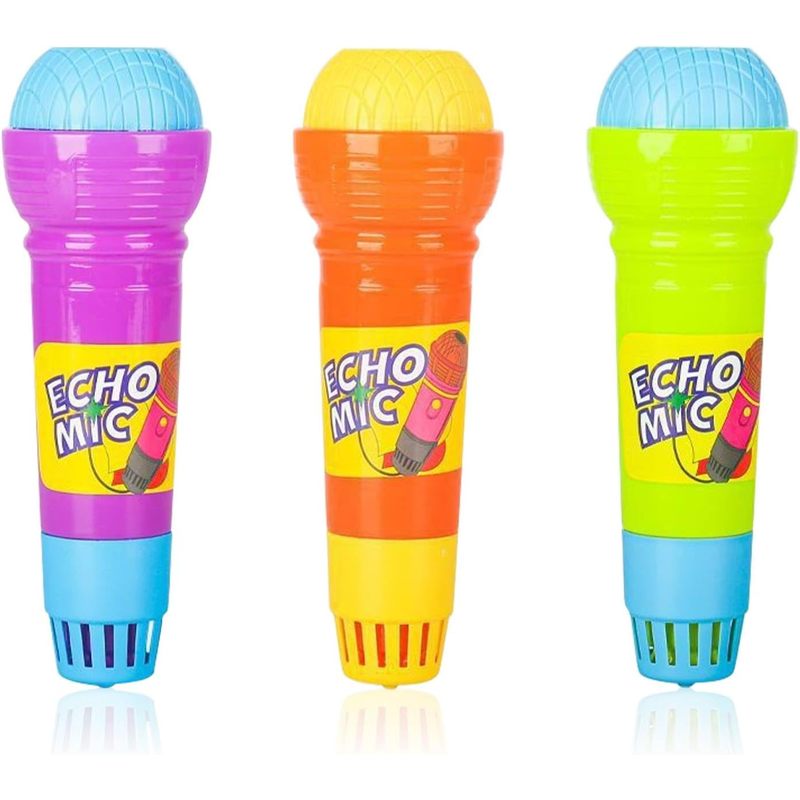 Kids Microphone Karaoke - 2 Stück Echo-Mikrofon, batterieloses Gesangsspielzeug, Sprachverstärker,
