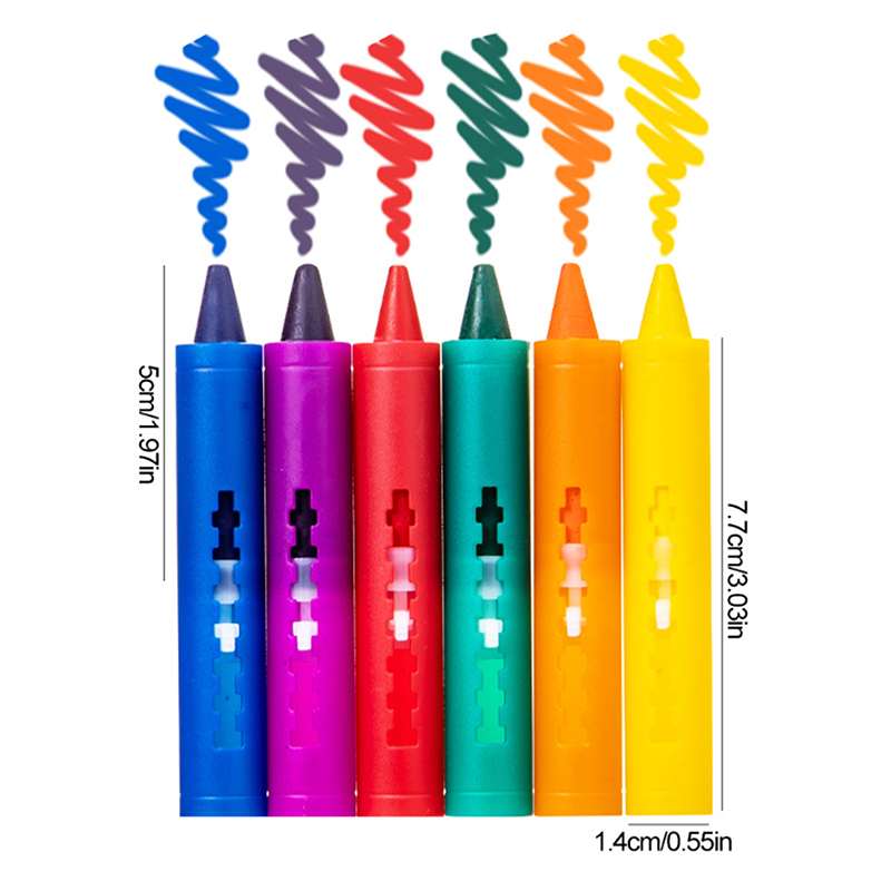 6 Farben waschbare Badestifte- – Kids Toys Drawing Easy Bewertung und Preis