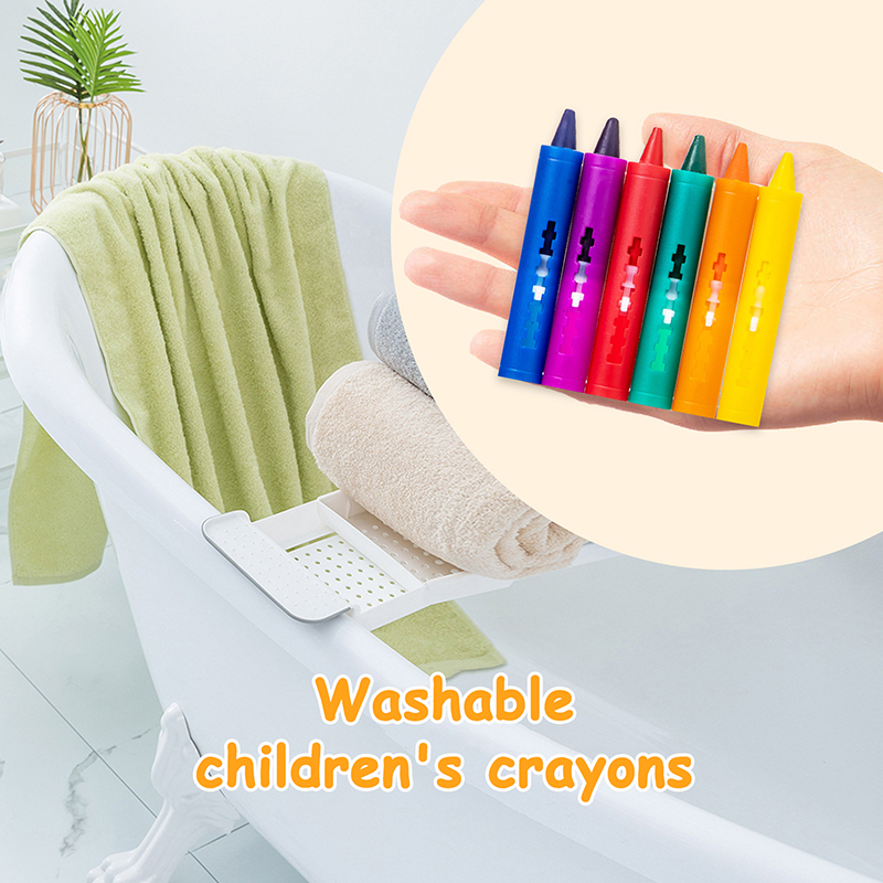 6 Farben waschbare Badestifte- – Kids Toys Drawing Easy Bewertung und Preis
