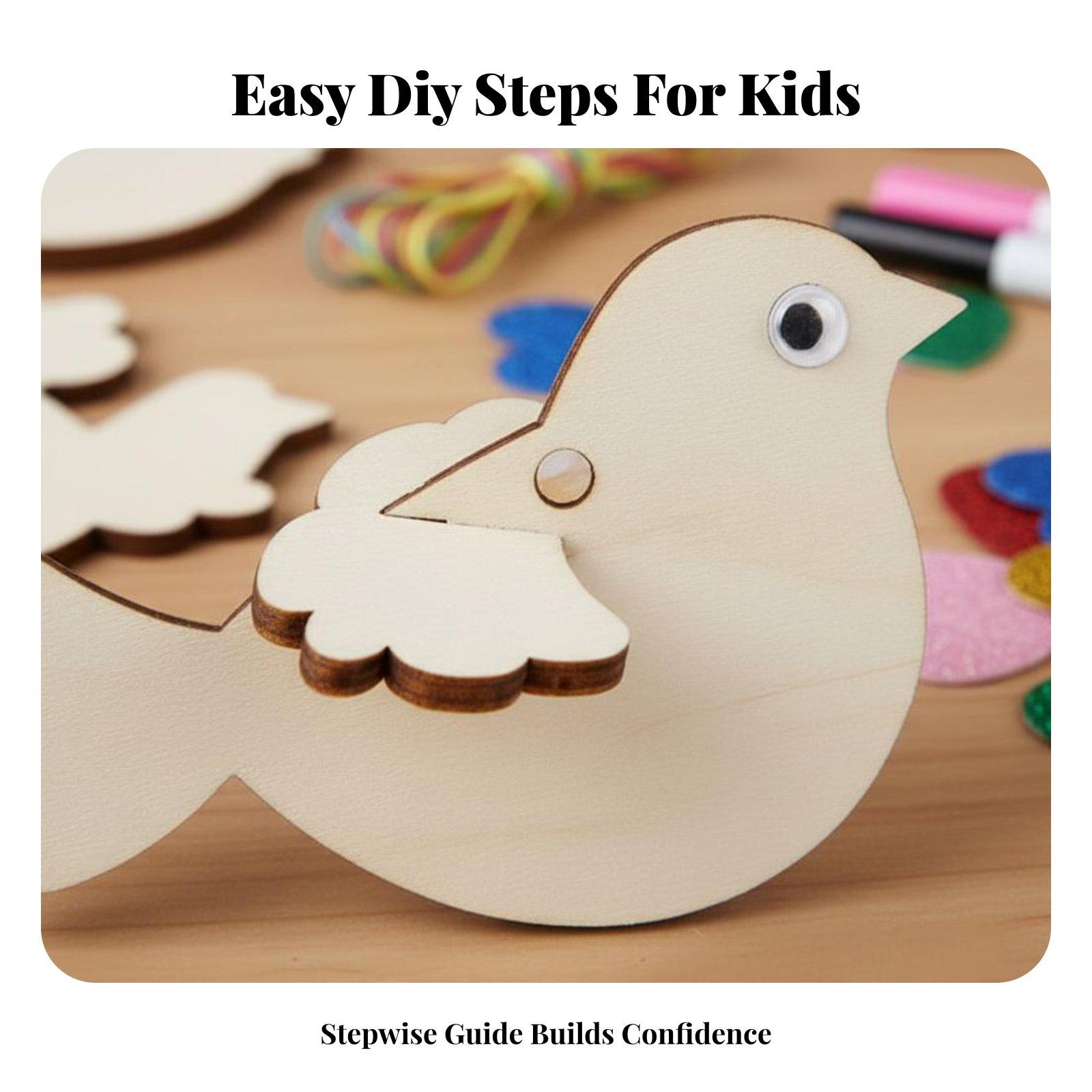Hölzernes Vogel-Ornament DIY-B – Kid Toys And Craft Bewertung und Preis