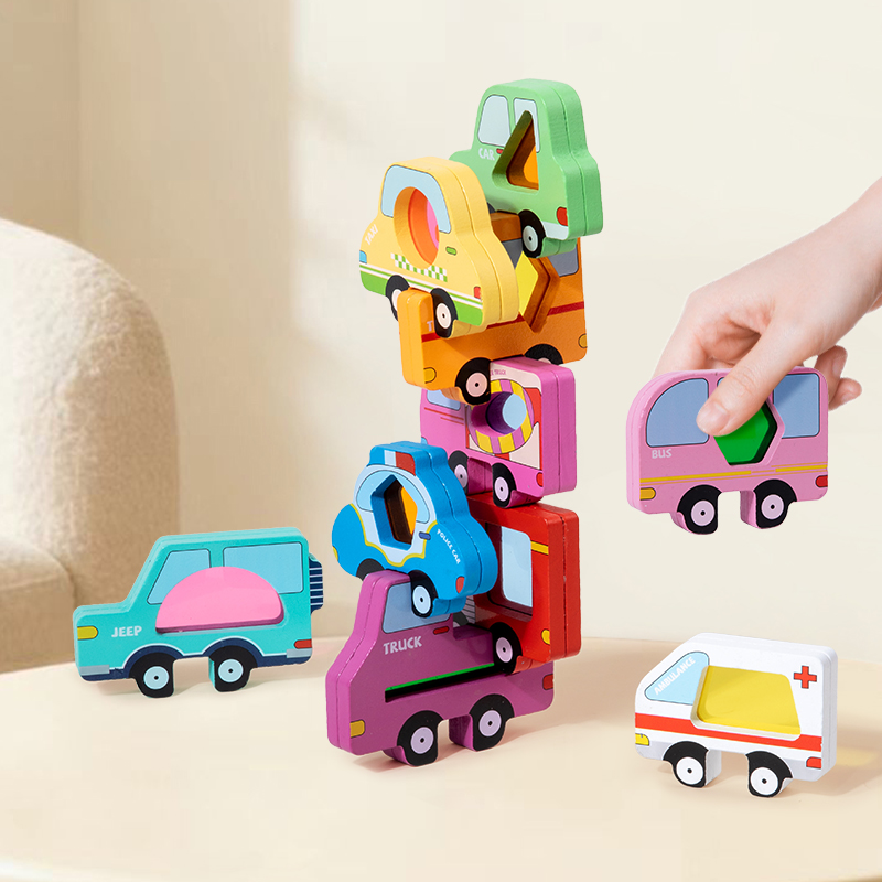 Holztier-Acryl-Stapelblock-Spi – Wooden Blocks Stacking Bewertung und Preis