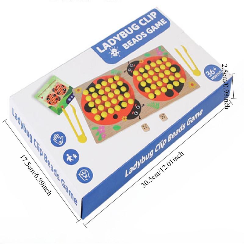 Holz-Marienkäfer-Perlen-Zählsp – Kid Toys Ads Bewertung und Preis