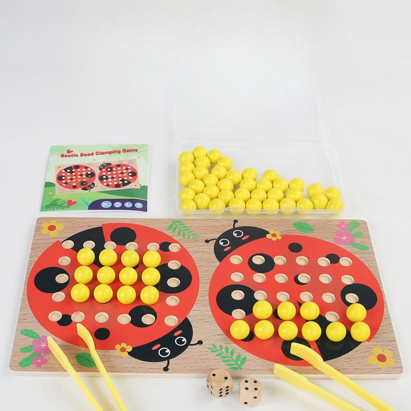 Holz-Marienkäfer-Perlen-Zählsp – Kid Toys Ads Bewertung und Preis