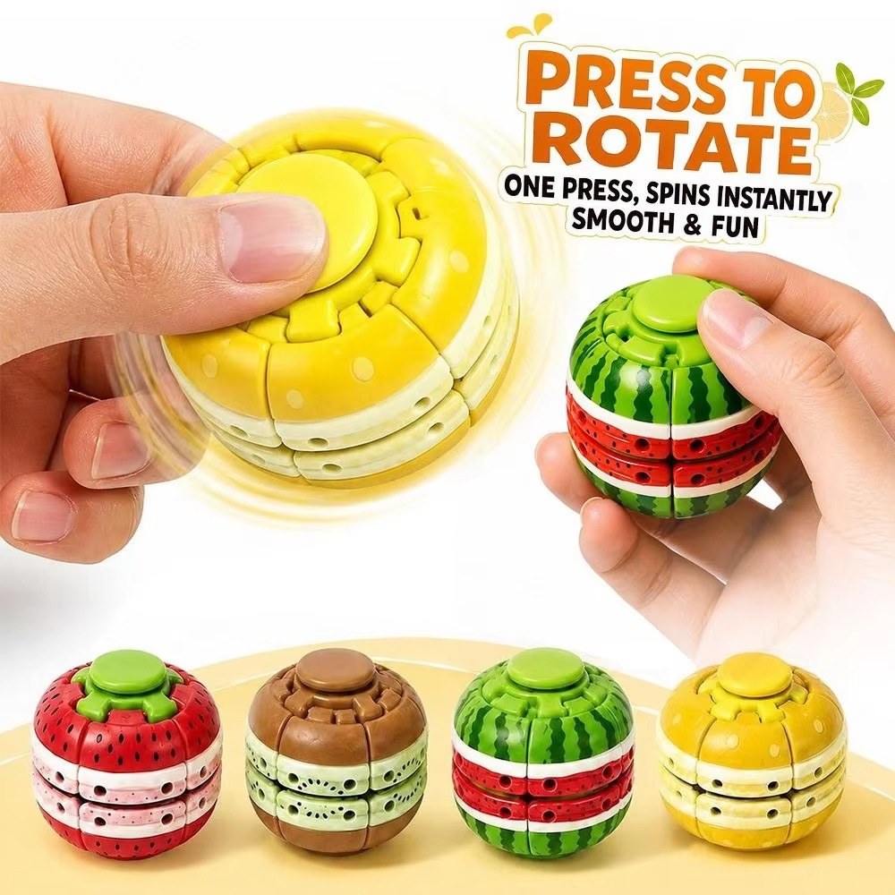 Frucht-Druck-Spinnender Top Fi – Spin Top Gyro Toy Bewertung und Preis