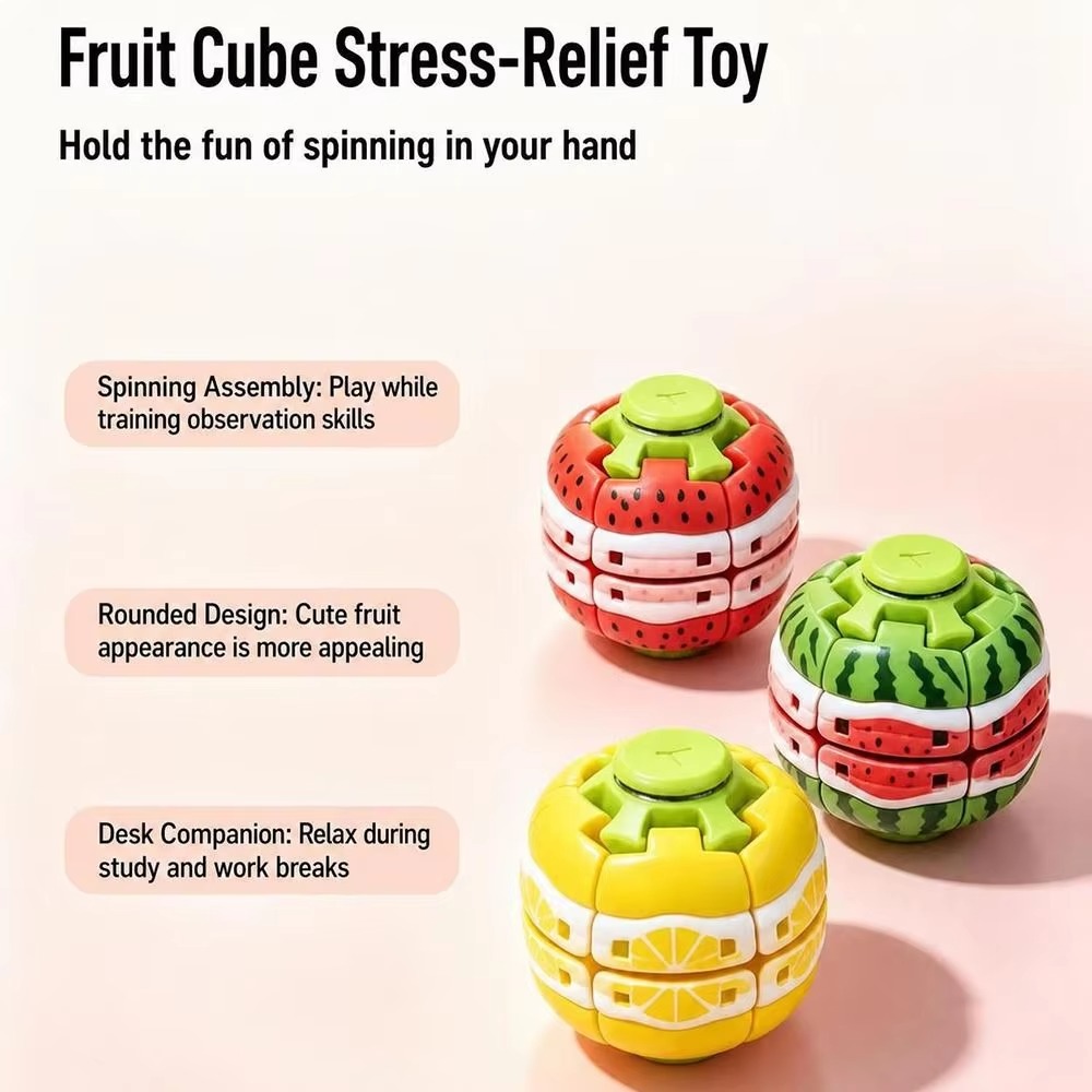 Frucht-Druck-Spinnender Top Fi – Spin Top Gyro Toy Bewertung und Preis