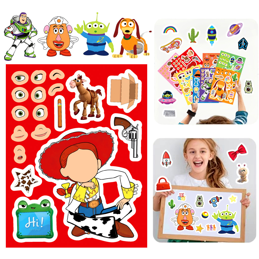 Toy Story 5 Gesichtsaufkleber- – Kid Toys And Craft Bewertung und Preis