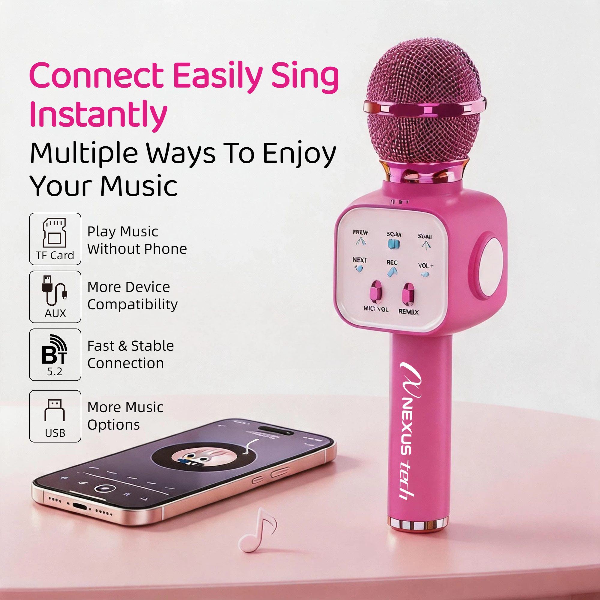 Kabelloses Bluetooth 5.2 Karao – Kids Microphone Karaoke Bewertung und Preis