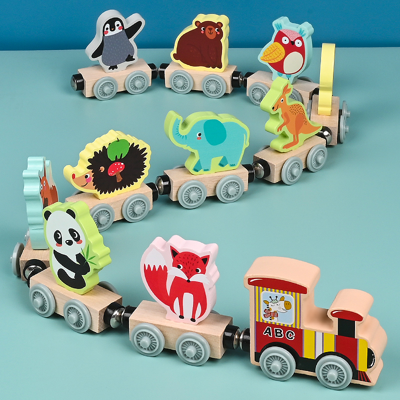 Magnetische Holz Kleine Zug Sp – Wooden Blocks Stacking Bewertung und Preis
