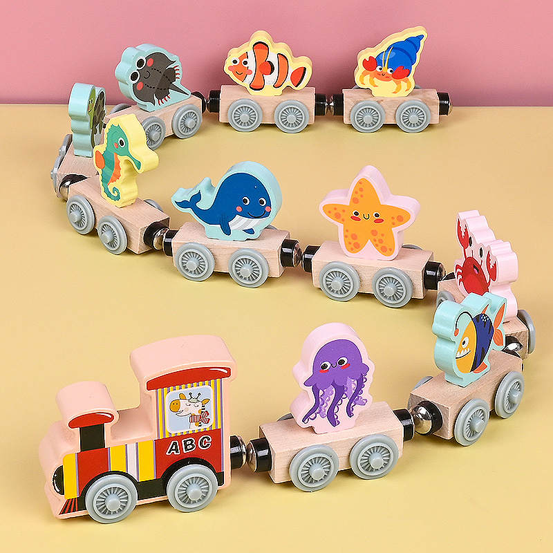 Magnetische Holz Kleine Zug Sp – Wooden Blocks Stacking Bewertung und Preis