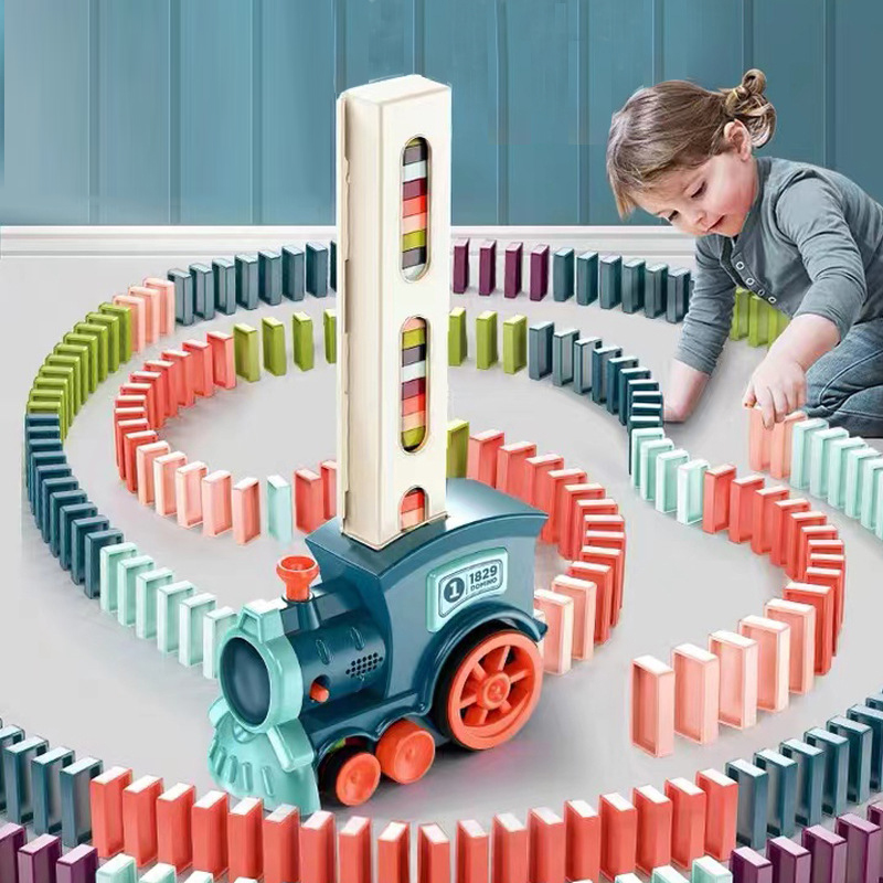 Automatischer Domino-Zug Elekt – Kids Toys Electric Car Bewertung und Preis