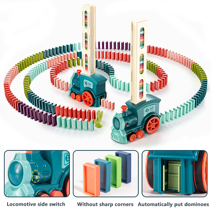 Automatischer Domino-Zug Elekt – Kids Toys Electric Car Bewertung und Preis
