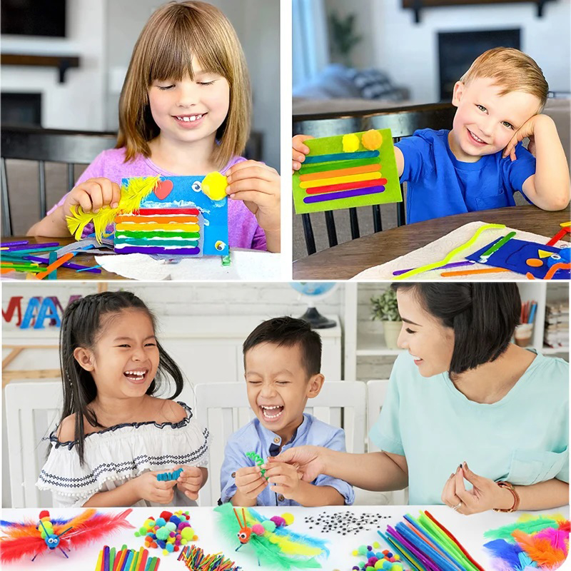 1000 stücke Kinder Handwerk Ku – Kid Toys And Craft Bewertung und Preis
