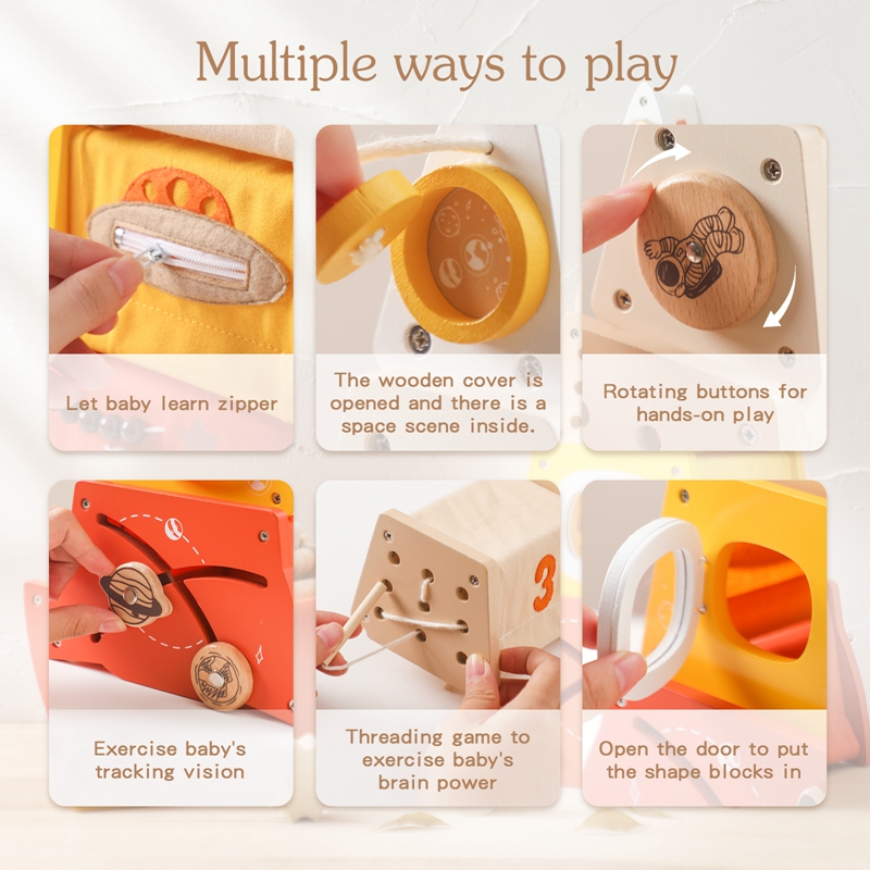 Kinder Holz Montessori Spielze – Wooden Blocks Stacking Bewertung und Preis